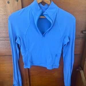 lululemon athletica Blue Quarter-Zip shirt